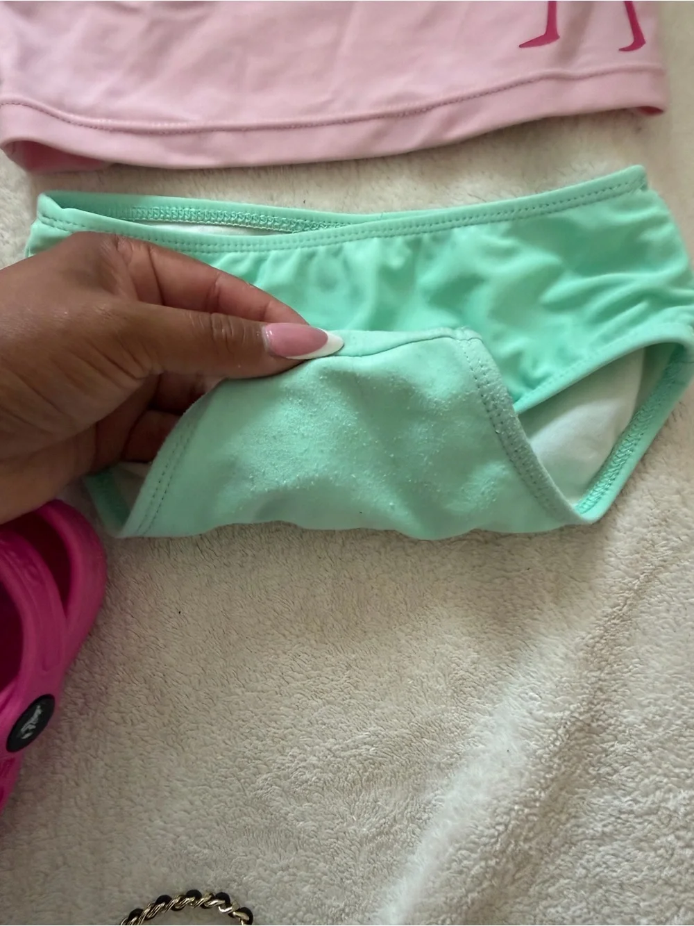 Summer Bathing suit bundle 2t with pair of crocs